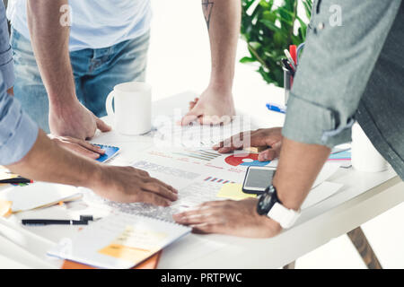 casual businessmen working on new project at modern office, business teamwork Stock Photo