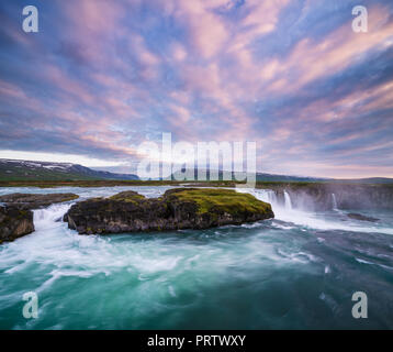 Majestic View On Waterfall With Turquoise Water In The Plitvice Lakes 