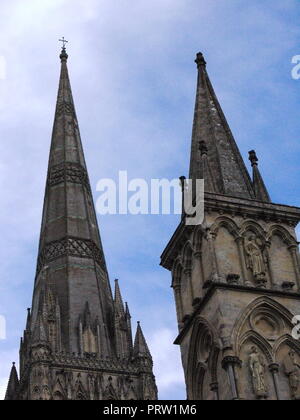 Salisbury Cathedra, Wiltshire, U.K. Stock Photo