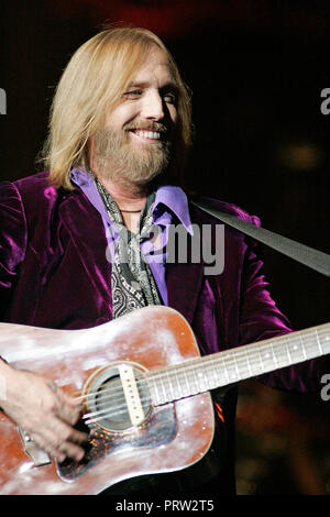 Tom Petty and the Heartbreakers perform in concert at the BankAtlantic Center in Sunrise, Florida on July 15, 2008. Stock Photo