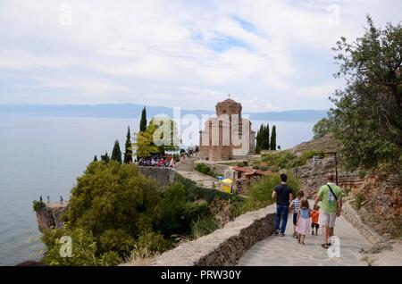 St. John the Theologian lake ohrid macedonia Stock Photo