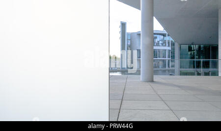 bright architecture exterior with glass facade Stock Photo