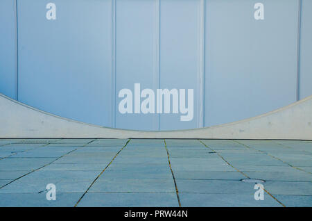 exterior architecture floor with wall, concrete stone Stock Photo