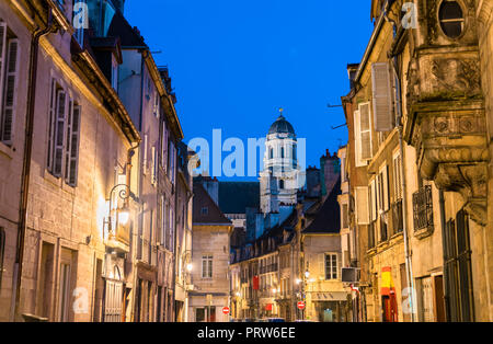 Street in the old town of Dijon, France Stock Photo