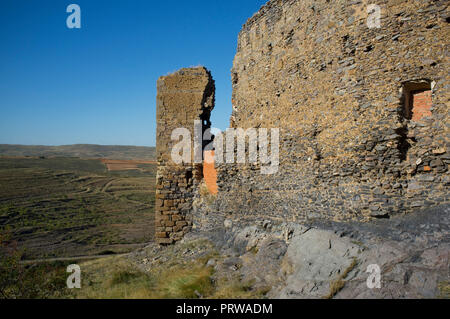 Castle of Trasmoz near Moncayo mountain, in Zaragoza, Aragon, Spain. Gustavo Adolfo Becquer route. Stock Photo