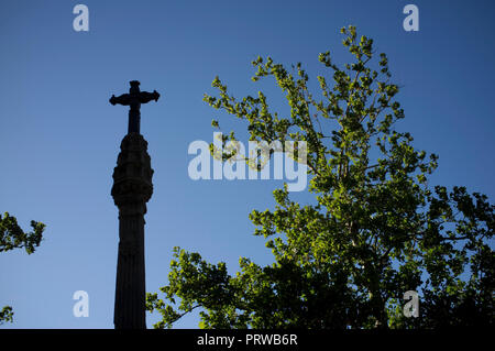 Royal Monastery of Santa Maria de Veruela, Cistercian abbey near Vera de Moncayo, in Zaragoza, Aragon, Spain. Gustavo Adolfo Becquer route. Stock Photo