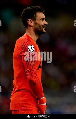 London, UK. 3rd Oct 2018. Hugo Lloris of Tottenham during the Group B match of the UEFA Champions League between Tottenham Hotspurs and FC Barcelona at Wembley Stadium on October 03, 2018 in London, England. Credit: José Bretón/Alamy Live News
