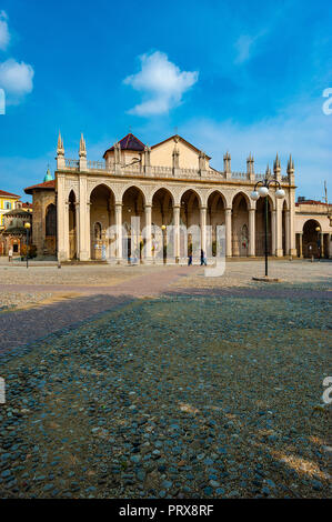 Italy Piedmont Biella Piazza Duomo - Cathedral of santo Stefano Stock Photo