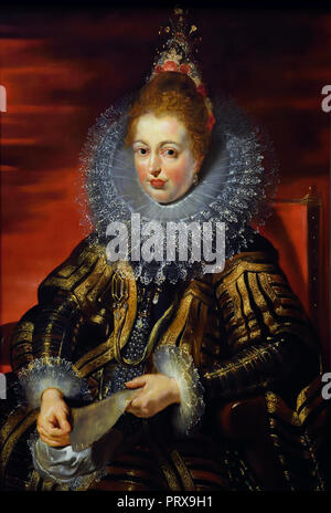 Infanta Isabella Clara Eugenia (1566-1633), wife of Albrecht VII 1615 Peter Paul Rubens 1577-1640 Flemish Belgian Belgium Stock Photo