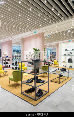 Bags Shoes And Shelf In Shop Interior Retail Store Display Stock Bags Shoes And Shelf In Shop Interior Retail Store Display Stock