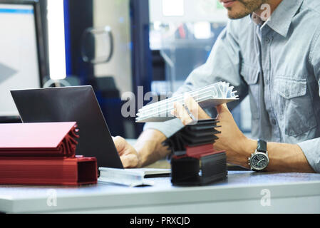 Engineer working in office Stock Photo