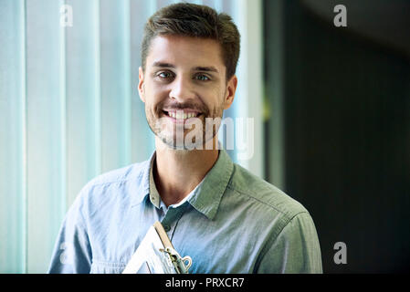 Portrait of smiling engineer Stock Photo