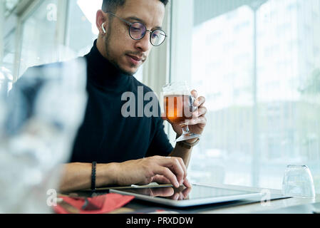Businessman holding w Stock Photo