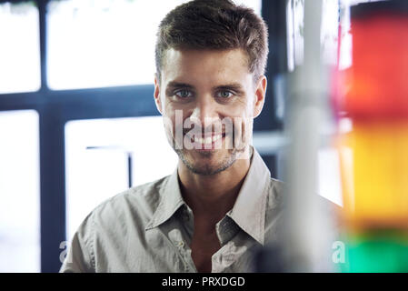 Close-up of engineer in office Stock Photo