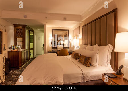 Hotel Room at the Surrey Hotel in Upper east side, Manhattan, New York City, USA Stock Photo