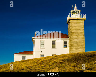 Watch Hill Lighthouse   Watch Hill, Rhode Island, USA Stock Photo