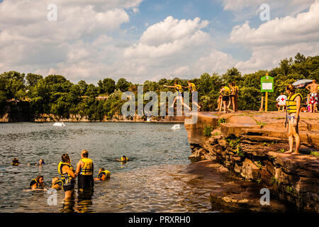 Brownstone Exploration and Discovery Park   Portland, Connecticut, USA Stock Photo