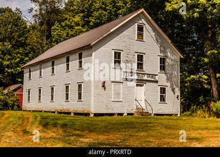 Pleasant Valley Grange Hall   Rockingham, Vermont, USA Stock Photo