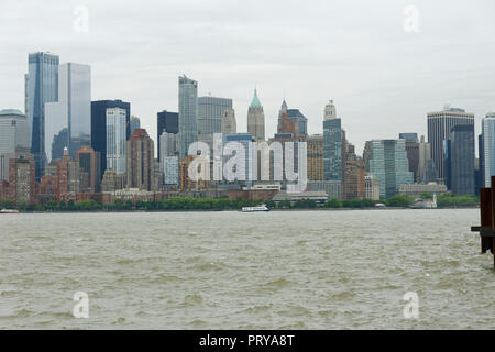 Manhattan Skyline. New York City View. Stock Photo