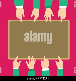 Flat design business Vector Illustration concept template copy space text for Ad website esp isolated 3d isometric. Human Hand Signaling Fingerspellin Stock Vector