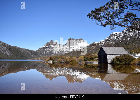 Cradle Mountain Dove Lake Stock Photo