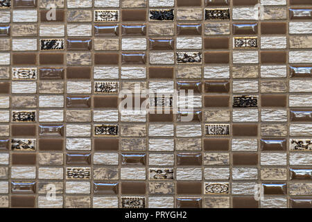 background of squared mosaic tiles Stock Photo