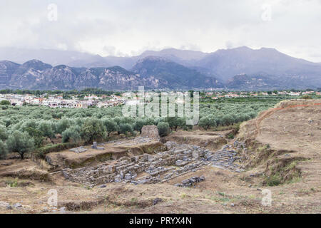 Greece, Peloponnese, Laconia, Sparta, amphitheatre Stock Photo