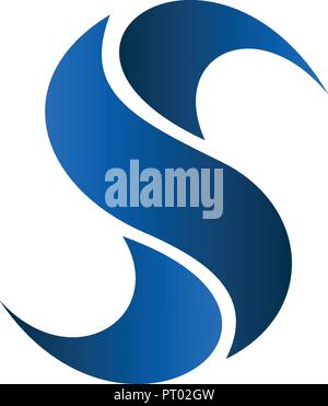 letter s logo. Technology logo design concept template Stock Vector