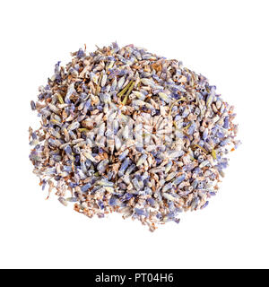 Dry lavender isolated on white background isolated on white. Stock Photo