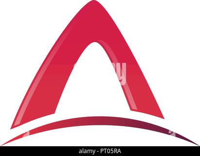 letter A logo. architecture logo design concept template Stock Vector