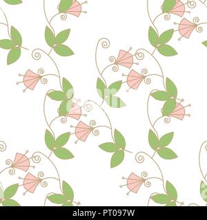 Trendy Seamless Floral Pattern In Vector Stock Vector