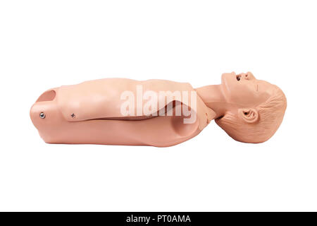Cpr first aid training dummy, young child, paramedic training prop Stock Photo