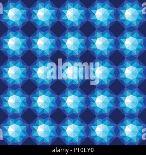 Seamless pattern with geometric figures. Ornamental abstract background. Gems motif. Digital paper, textile print, page fill. Vector art illustration Stock Vector