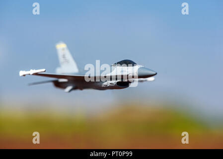 F-16 Fighting falcon military aircraft Stock Photo