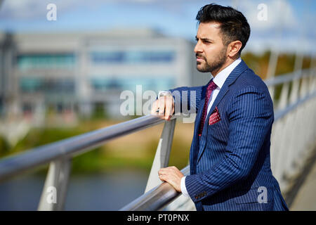 Stressed out businessman Stock Photo