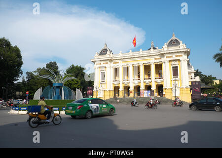 Hanoi Vietnam - The Grand Opera House building built by the French in the early 20th Century Stock Photo