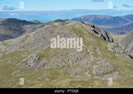 Lingmell, mountain in the Lake District viewed from Scafell Pike, England, UK Stock Photo