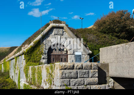 PORTLAND, DORSET, UK - 28 SEP2018: The Verne Citadel is part of Verne Prison. Stock Photo