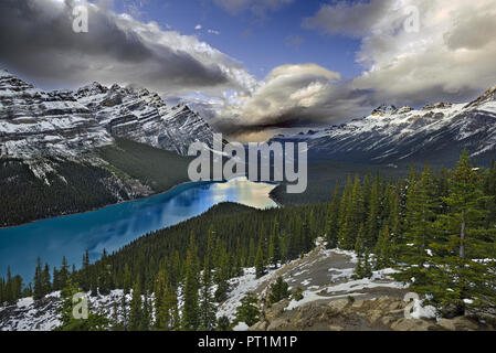 Peyto lake, Banff NP, Canada Stock Photo