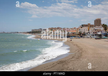 Spain, Andalusia, Costa del Sol, Torremolinos, beach Stock Photo