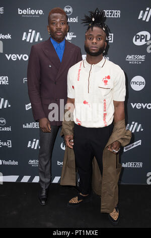 Guests attend the AIM Independent Music Awards 2018 at The Brewery  Featuring: Young Fathers Where: London, United Kingdom When: 04 Sep 2018 Credit: Phil Lewis/WENN.com Stock Photo