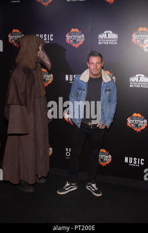 Crawley, West Sussex, UK. 5th October 2018. Dean Gaffney attends the 'Shocktober' press night at Tulleys Farm on October 5, 2018 in Crawley, West Sussex Credit: Paul Licorish/Alamy Live News Stock Photo