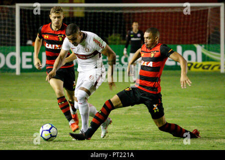 Recife, Brazil. 05th Oct, 2018. Game during Sport x Internacional held on Friday (5), a match valid for the 28th round of the Brazilian Championship Series A 2018, held in Ilha do Retiro in Recife, PE. Credit: Rafael Melo/FotoArena/Alamy Live News Stock Photo