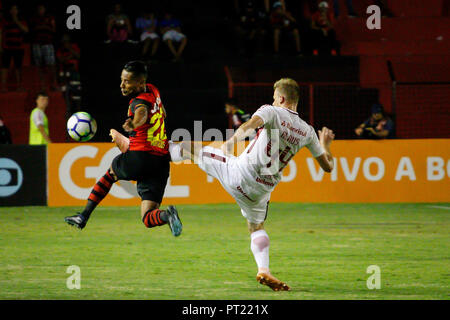 Recife, Brazil. 05th Oct, 2018. Game during Sport x Internacional held on Friday (5), a match valid for the 28th round of the Brazilian Championship Series A 2018, held in Ilha do Retiro in Recife, PE. Credit: Rafael Melo/FotoArena/Alamy Live News Stock Photo