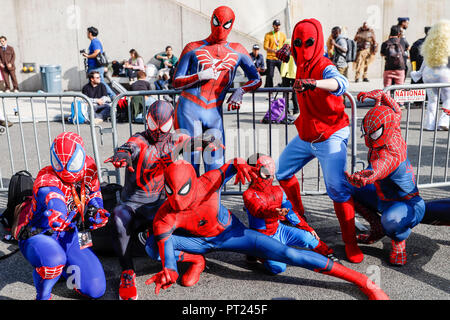 New Yoek, USA. 5 October 2018.  Public during Comic Con at the Jacob K. Javits Convention Center in New York. Credit: William Volcov/ZUMA Wire/Alamy Live News Stock Photo