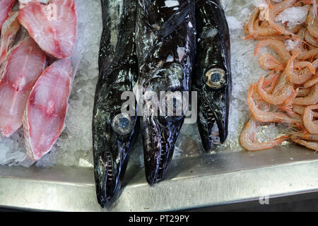 Fresh fish photographed on a fish market in Portugal Stock Photo