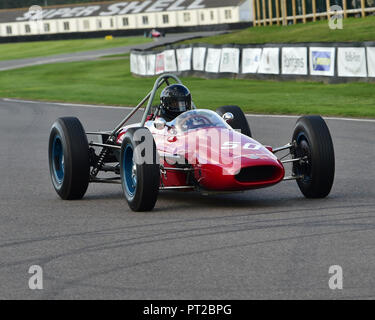 Jason Wright, Derrington Francis ATS GP, Glover Trophy, 1500cc Grand Prix Cars, 1961 to 1965, Goodwood Revival 2018, September 2018, automobiles, cars Stock Photo