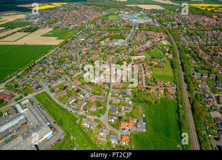 Overview of Drensteinfurt, Drensteinfurt, Münsterland, North Rhine-Westphalia, Germany, Europe Stock Photo