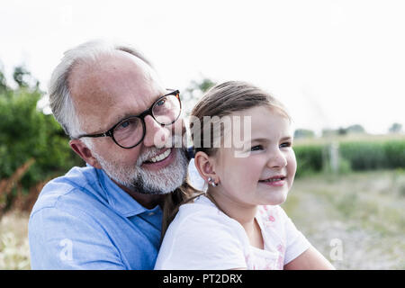 Happy father and daughter having fun Stock Photo