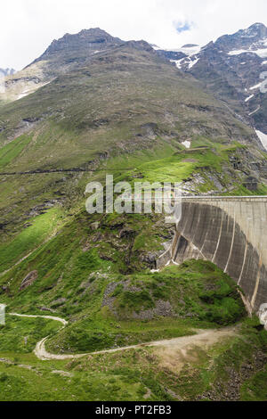 Germany, Salzburg State, Zell am See District, Mooserboden dam Stock Photo